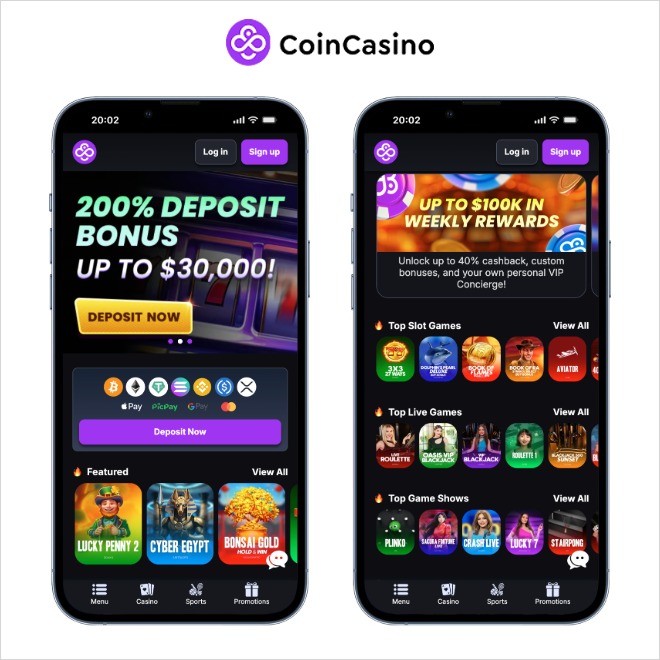 Casinos online com app para Android e iPhone